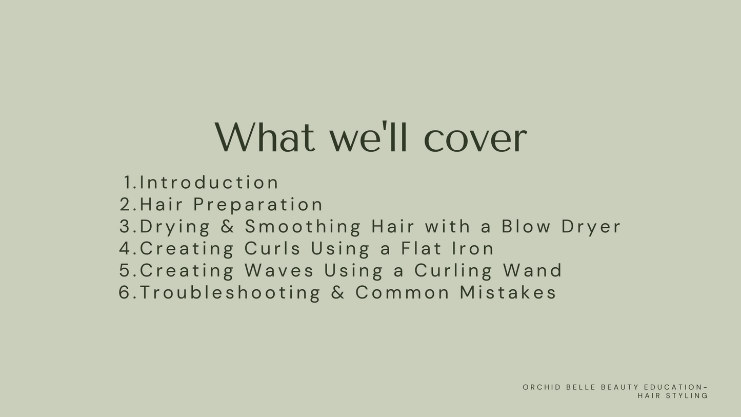 At-Home Hair Styling Course | OB.Education