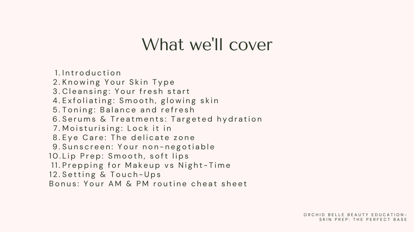 Skin Prep - The Perfect Base | OB.Education