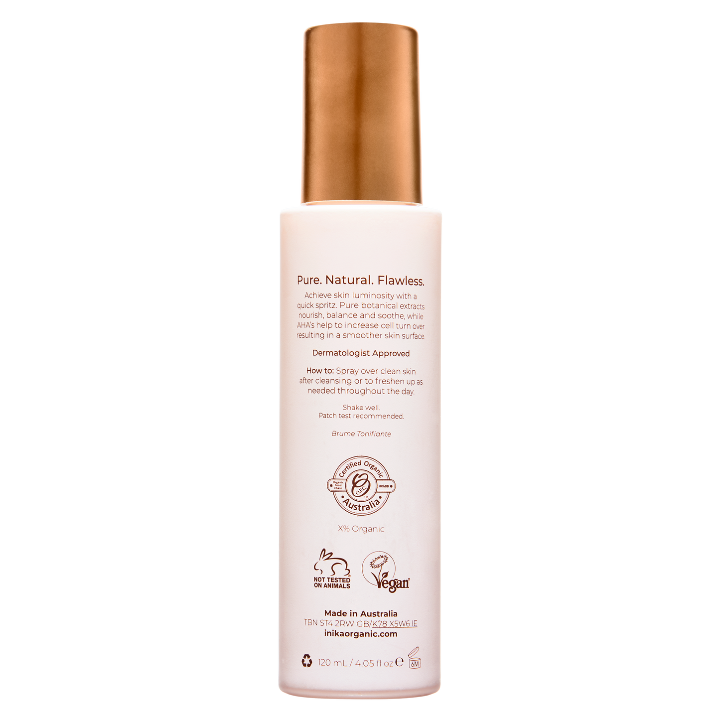 INIKA Hydrating Toning Mist
