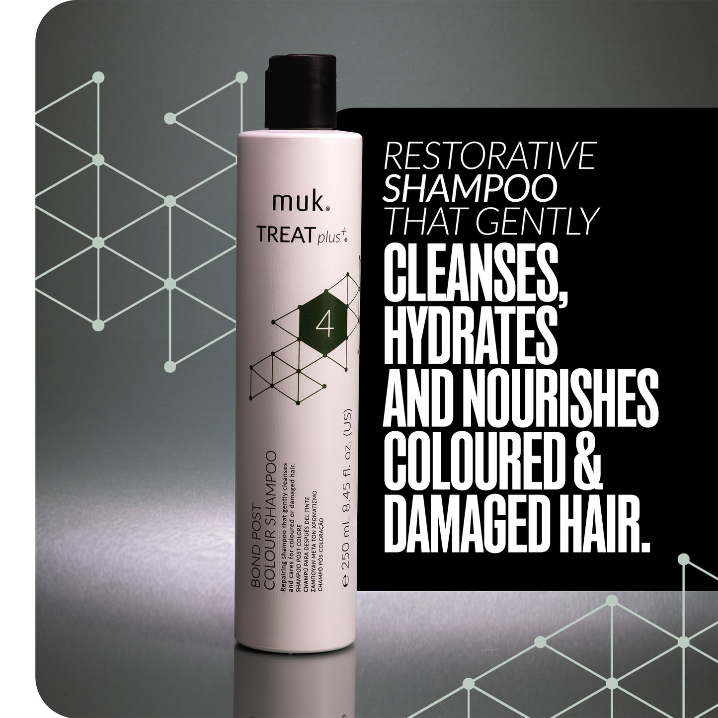 muk Treat plus + Bond Post Colour Shampoo 250ml