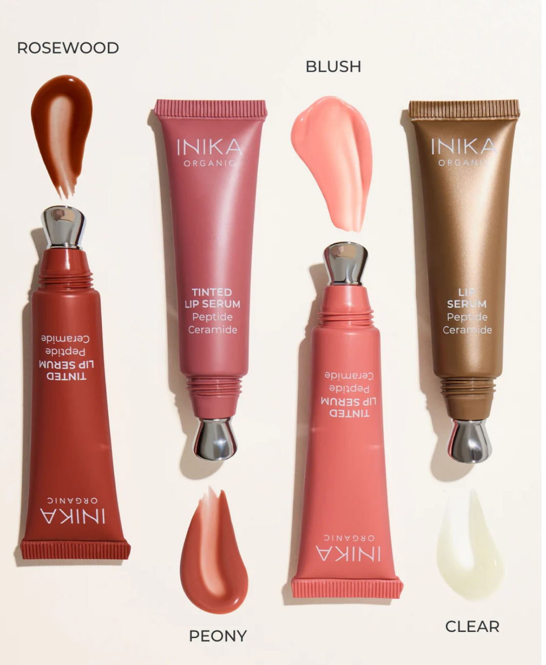 INIKA Organic Tinted Lip Serum - Peptide + Ceramide