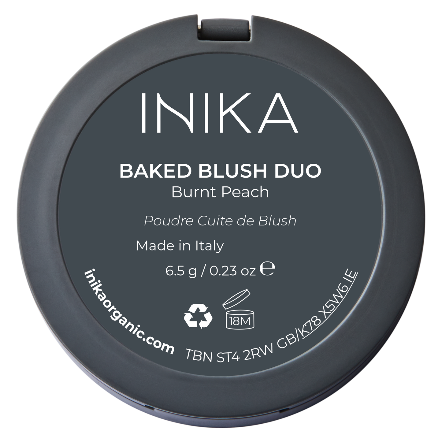 INIKA Baked Blush Duo - Burnt Peach