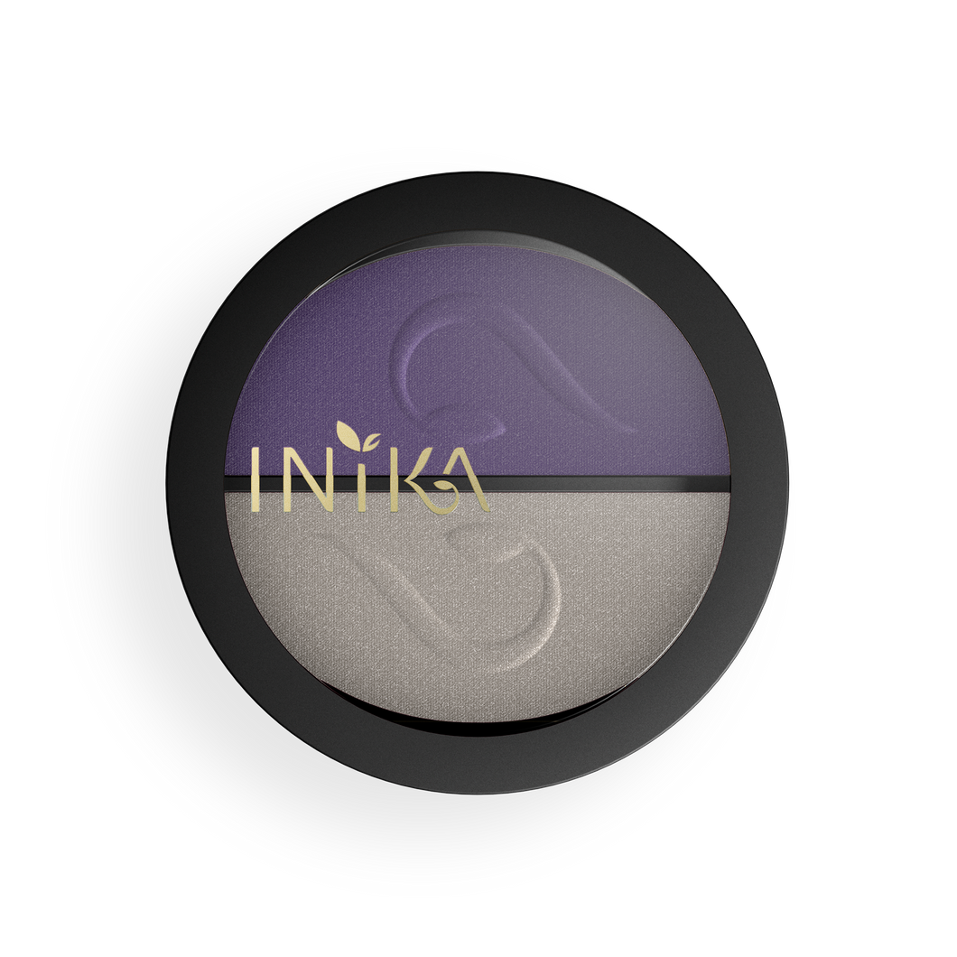 INIKA Pressed Mineral Eye Shadow Duo - Purple Platinum