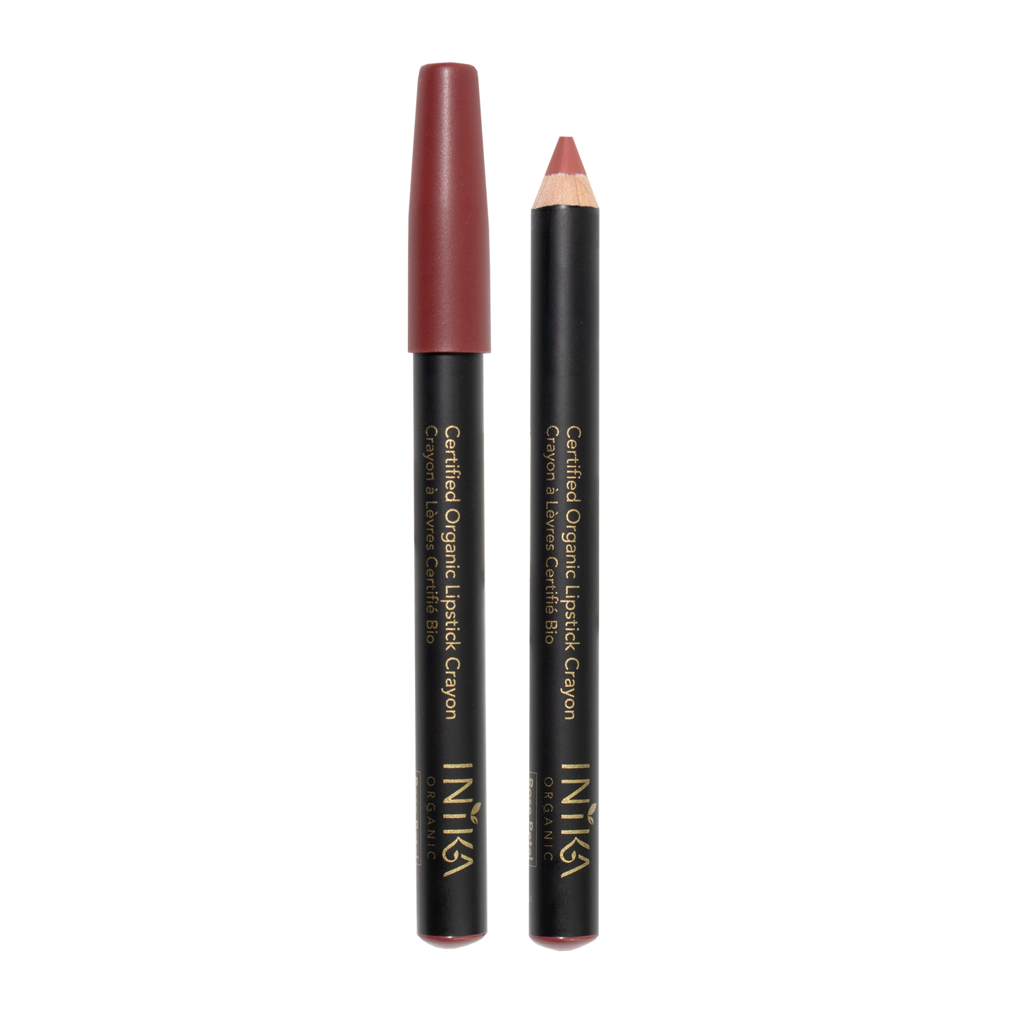 INIKA Certified Organic Lipstick Crayon - Rose Petal