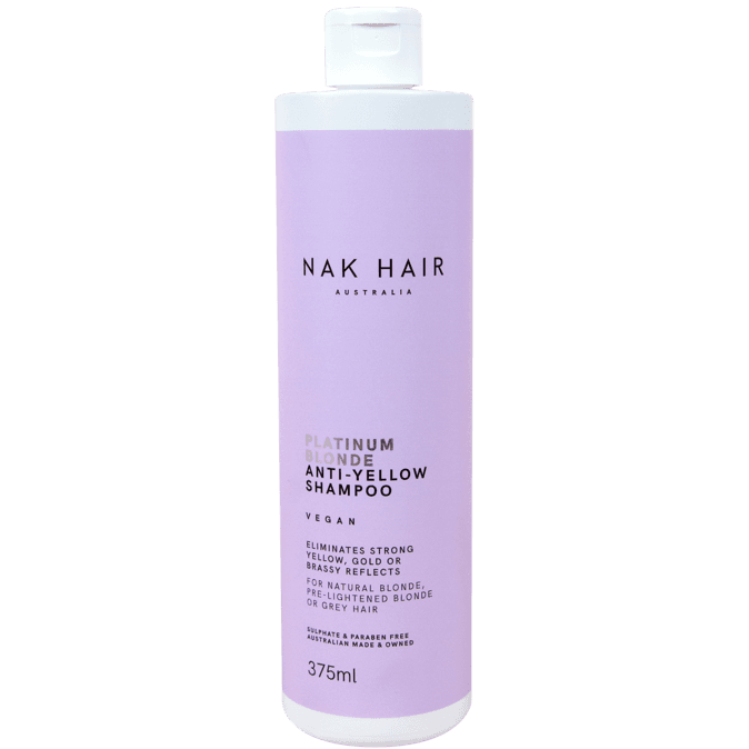 NAK Platinum Blonde Anti-Yellow Shampoo 375ml